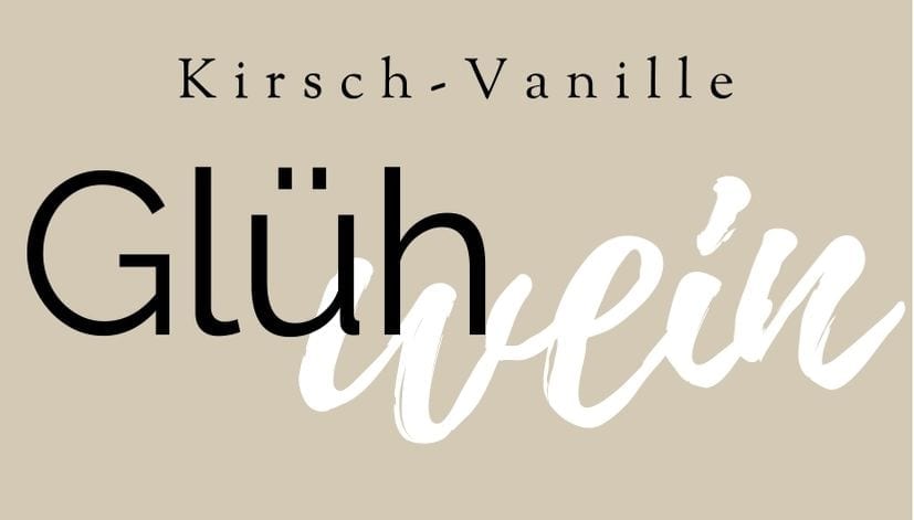 Etiketten Kirsch Vanille Glühwein
