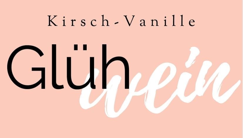 Etiketten Kirsch Vanille Glühwein