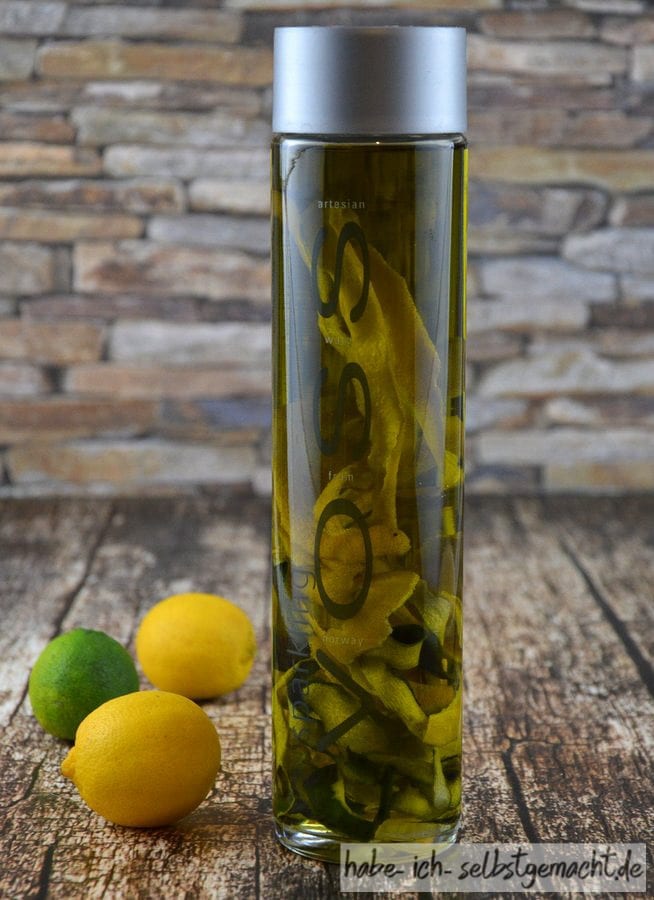 Selbstgemachtes Zitronen-Limetten-Öl
