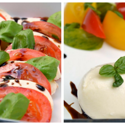 Tomate-Mozzarella in 2 verschiedenen Varianten