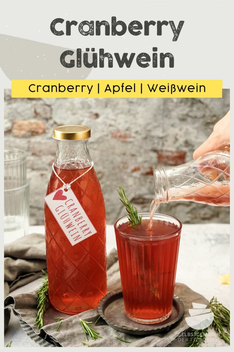 Apfel-Cranberry Glühwein - habe ich selbstgemacht