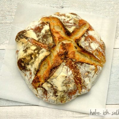 Brot #15 – Französisches Weizenbrot mit Sauerteig und Hefe