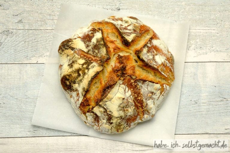 Brot #15 – Französisches Weizenbrot mit Sauerteig und Hefe