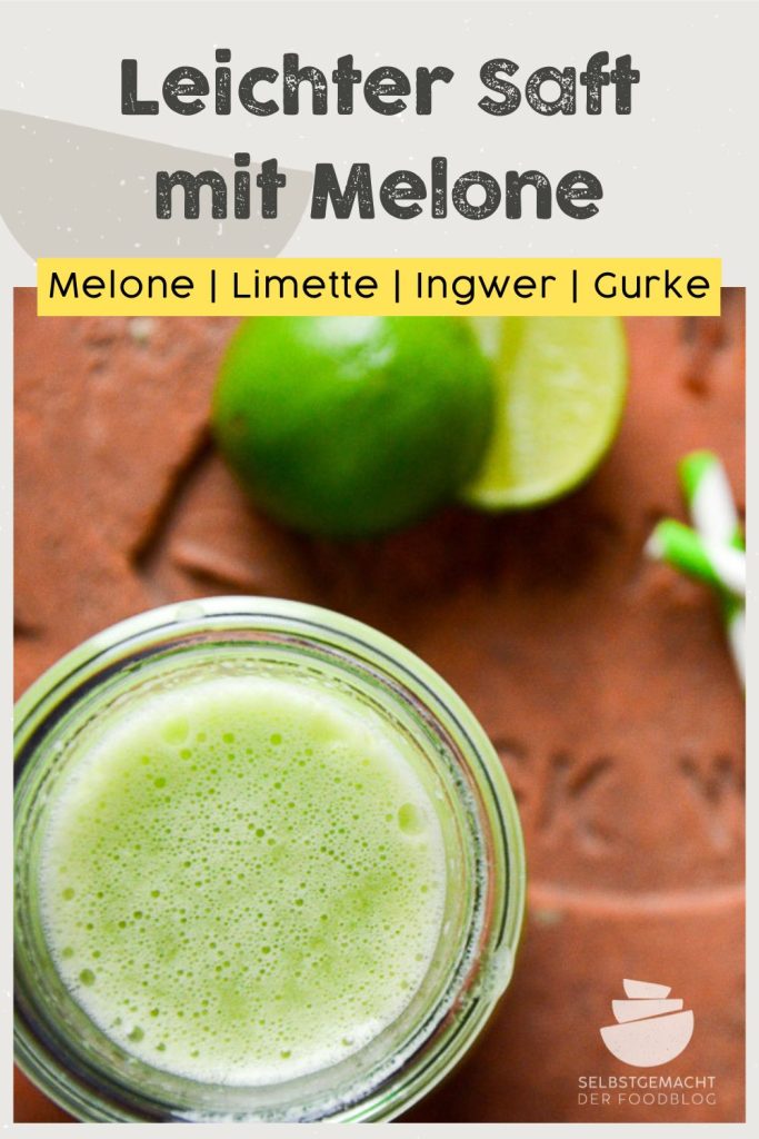 Melone Gurke Ingwer Saft