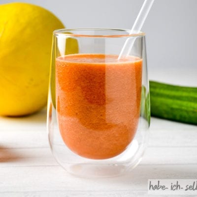 Saft #9 – Bunter Orange Melone Karotte Saft