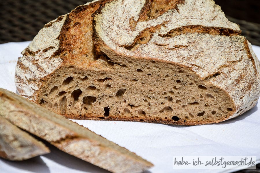 Brot #26 - Dinkel Kümmel Mischbrot mit Sauerteig - habe ich selbstgemacht