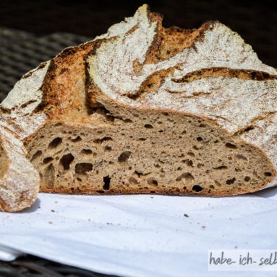 Brot #26 – Dinkel Kümmel Mischbrot mit Sauerteig
