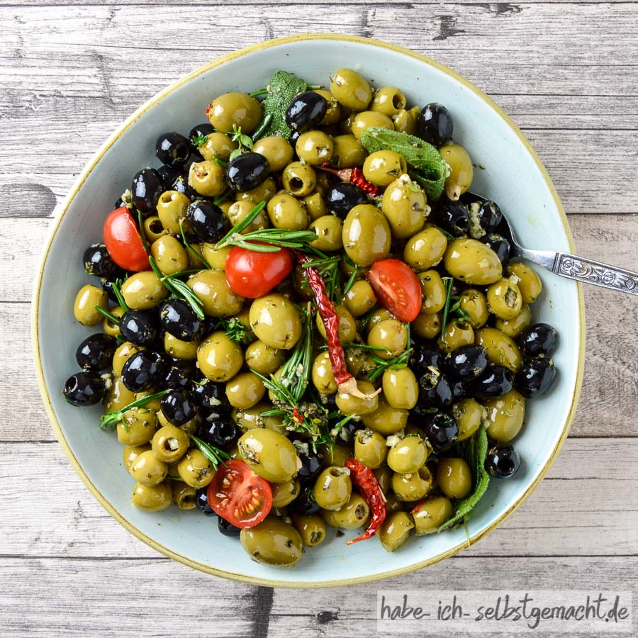 Oliven selber einlegen - Rezept