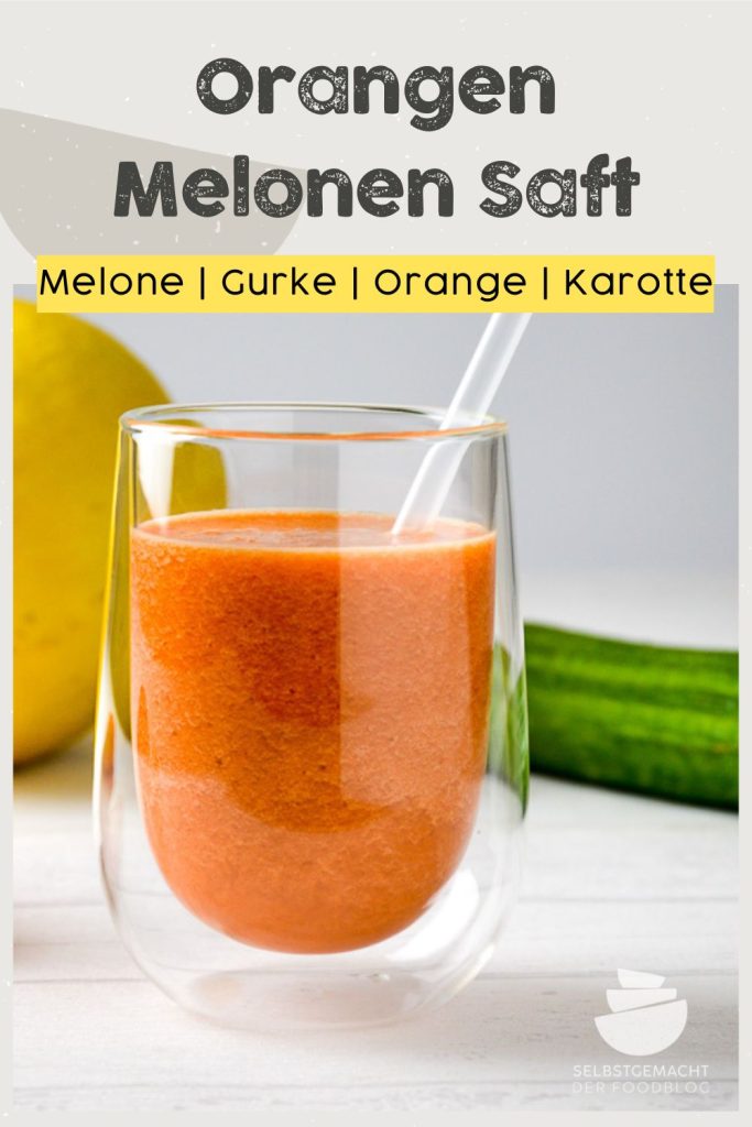 Orange Melone Karotte Saft