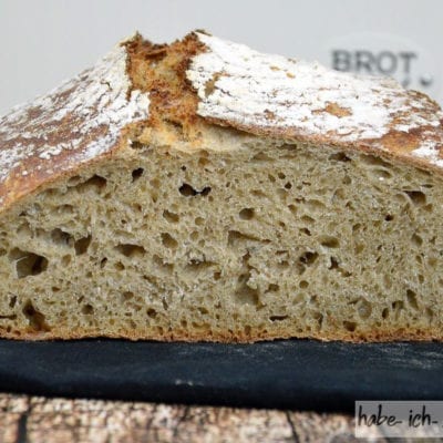 Brot #37 – Weizen Sauerteig Brot mit Röstbrot