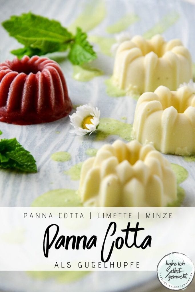 Panna Cotta mit Limetten Minze