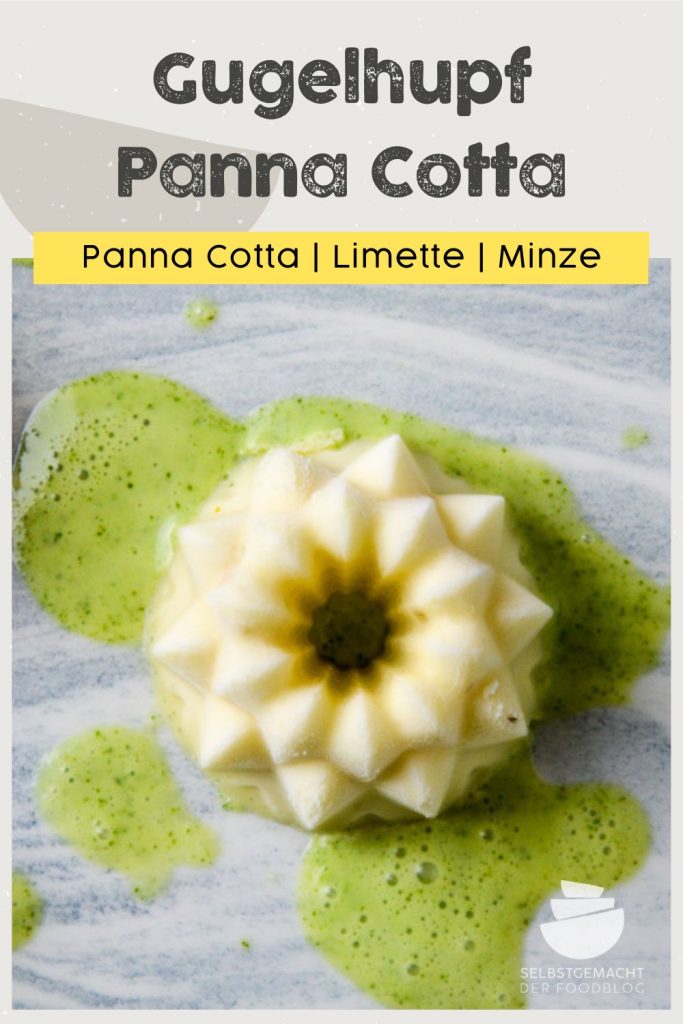 Panna Cotta mit Limetten-Minze-Sauce