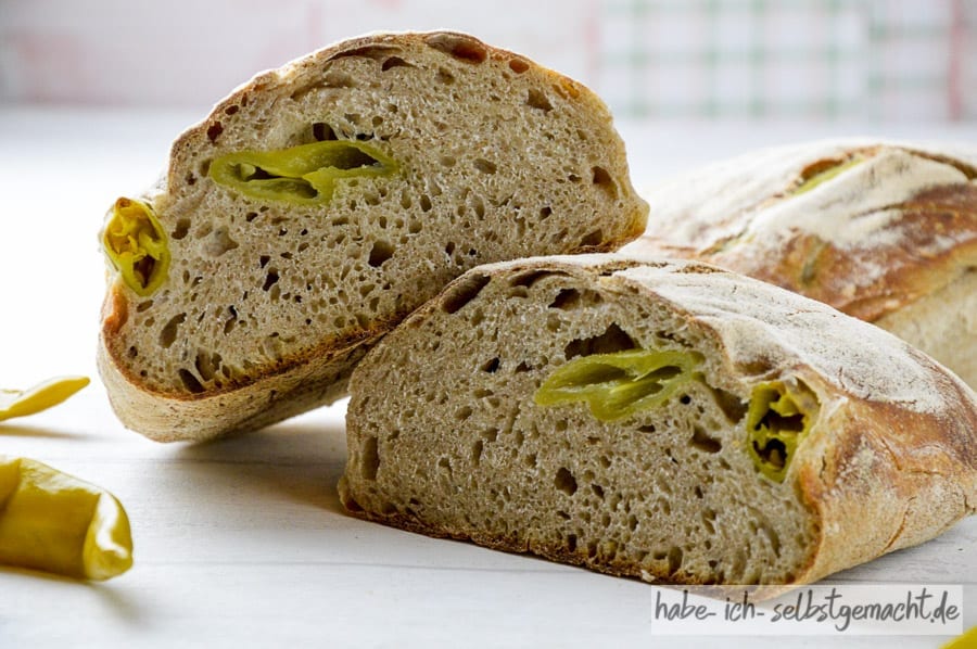 Italienisches Peperoni Ciabatta Brot Rezept 5 - Habe ich selbstgemacht