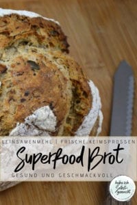 Superfood Brot mit frischen Keimsprossen Rezept