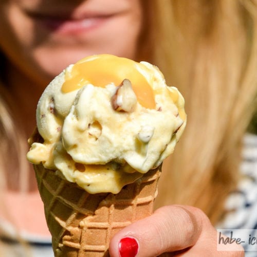 Eis mit Salz-Karamell und Paranüssen - Selbstgemacht - Der Foodblog