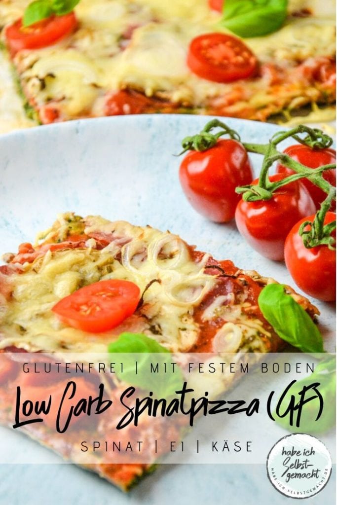 Low Carb Spinatpizza