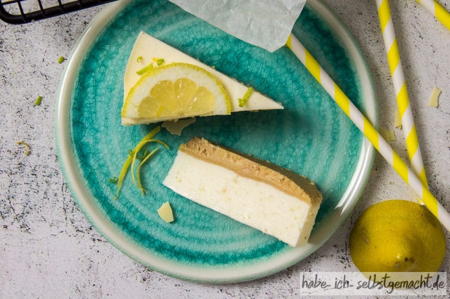 Saftiger Buttermilchkuchen mit Zitrone und Waffelboden