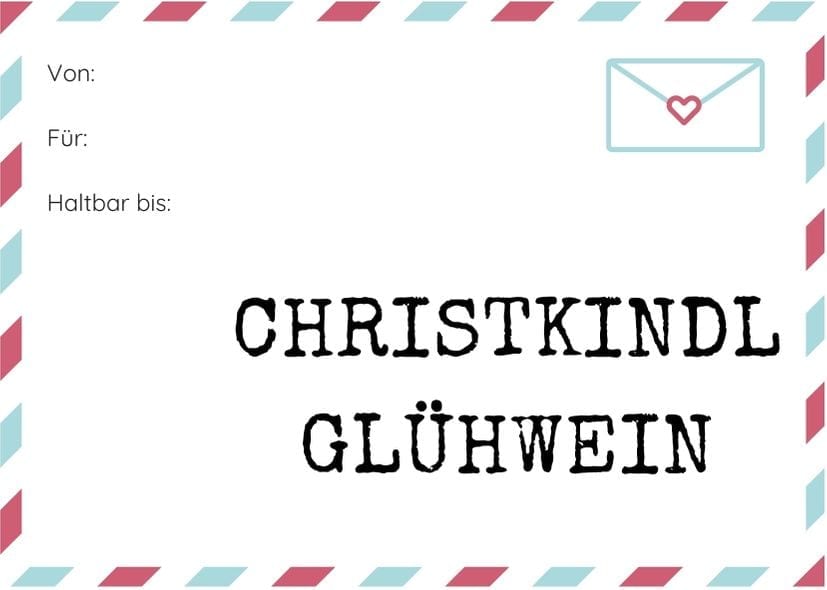 Etikett Christkindl Glühwein