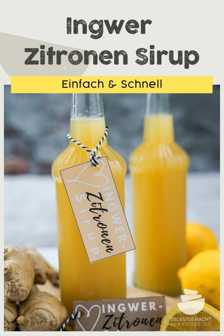 Ingwer-Zitronen Sirup - Selbstgemacht - Der Foodblog