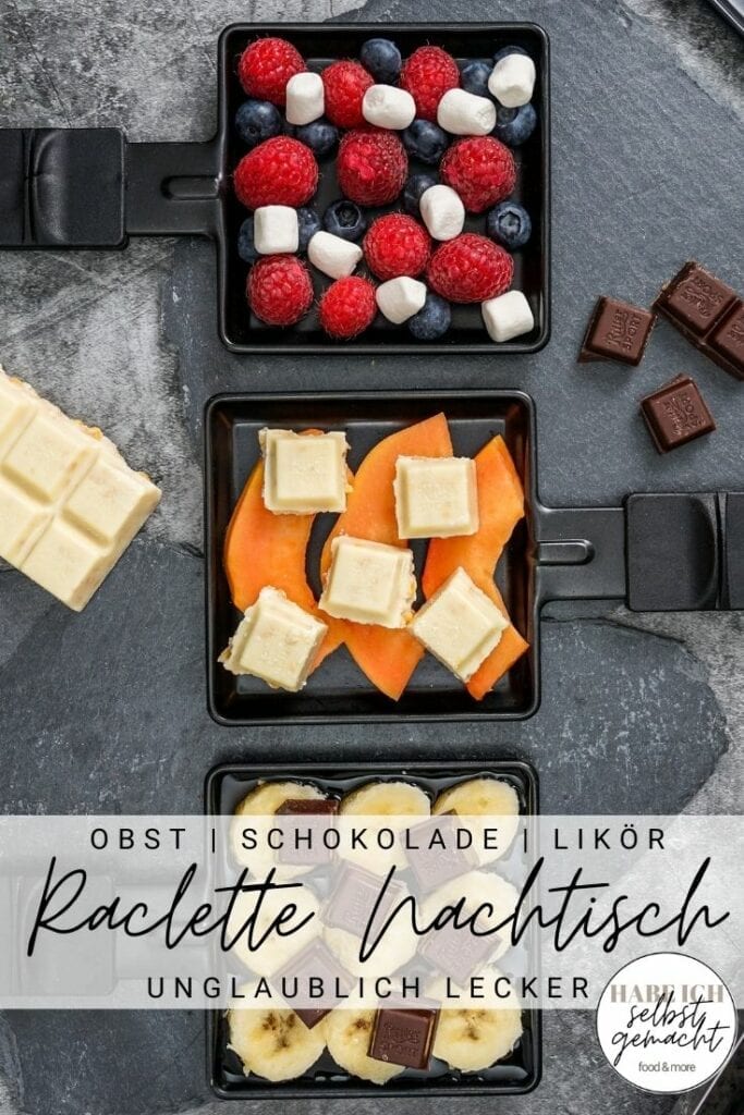 Raclette Nachtisch Pinterest Flyer