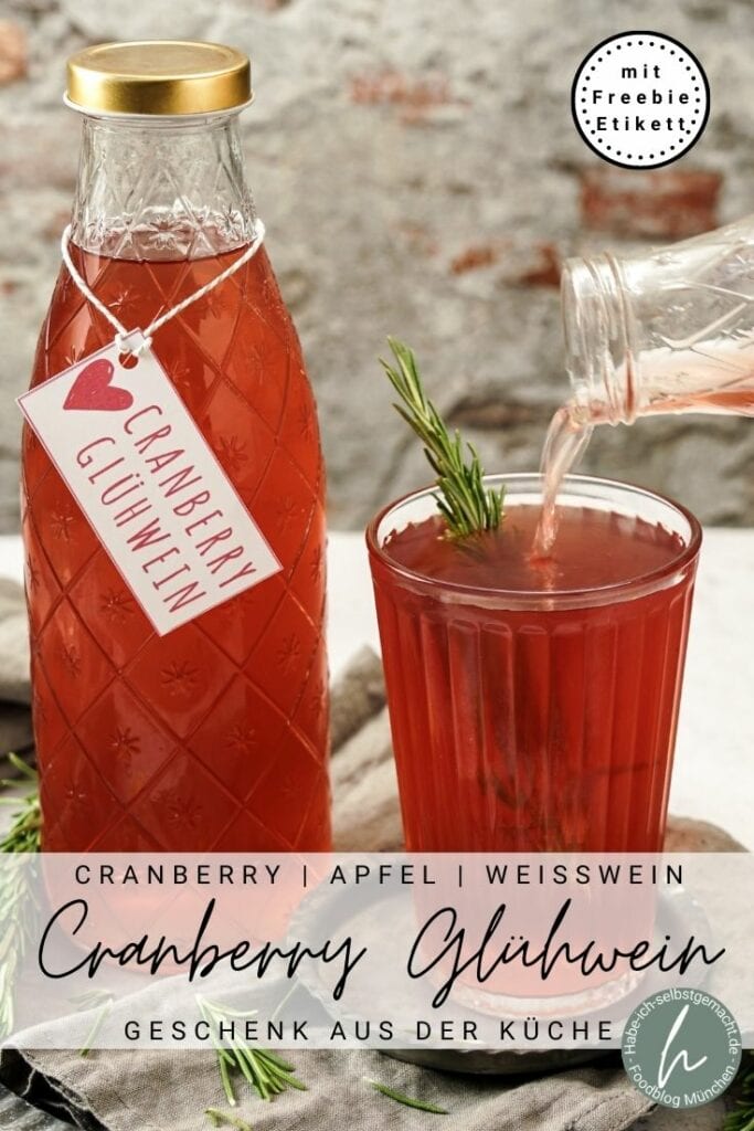 Apfel Cranberry Glühwein selber machen