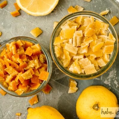 Zitronat und Orangeat selber machen