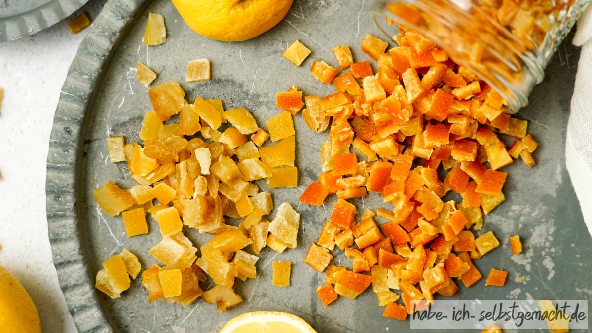 Zitronat und Orangeat herstellen