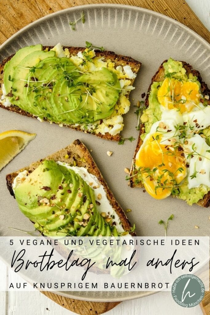 5 vegane und vegetarische Brotbelag Ideen