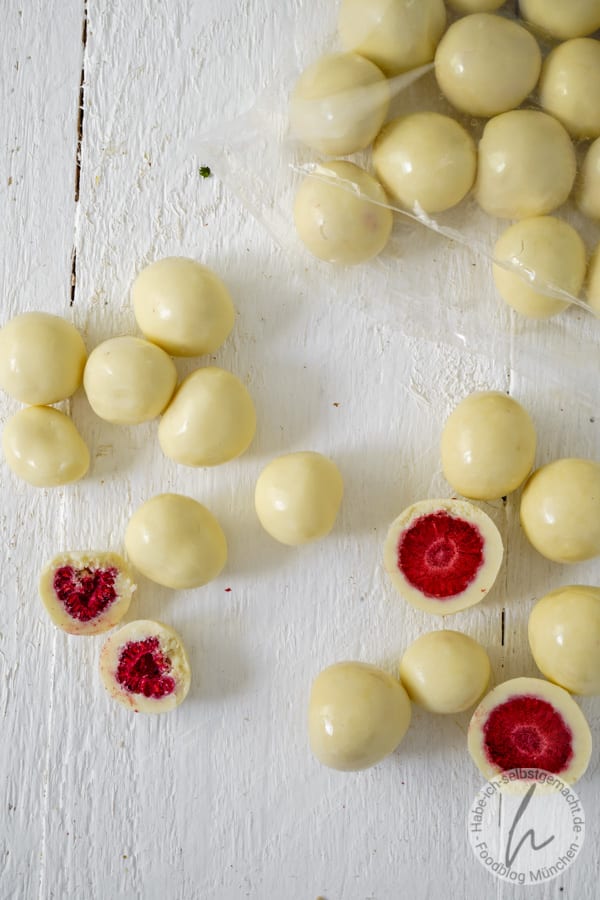 Koro Erdbeeren Himbeeren in weißer Schokolade - Habe ich selbstgemacht
