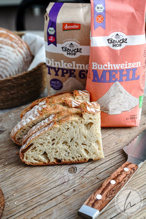 Dinkel Buchweizen Kruste (Buchweizen Brot)