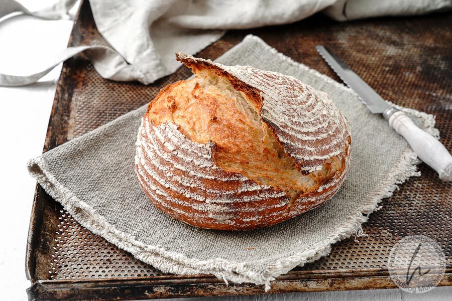 Französisches Dinkel Boule Brot