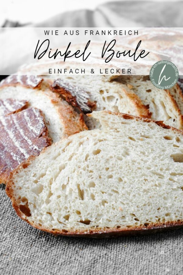 Französisches Dinkel Boule Brot