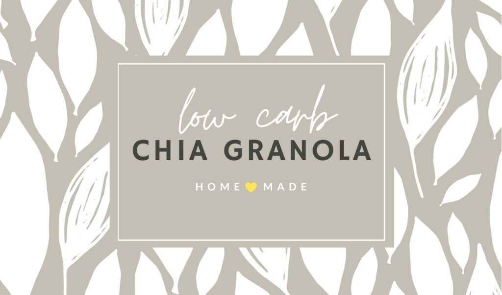 Low Carb Chia Granola Label