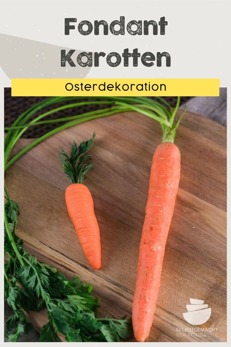 Osterdeko Marzipan Karotten - Selbstgemacht - Der Foodblog