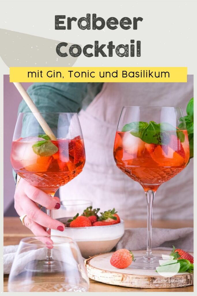 Erdbeer Cocktail (Gin Tonic)