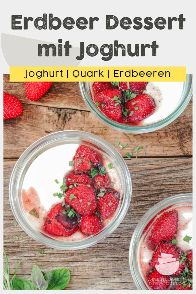 Erdbeer Dessert mit Joghurt