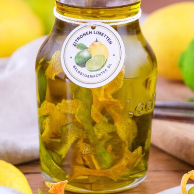 Zitronenöl mit Limetten