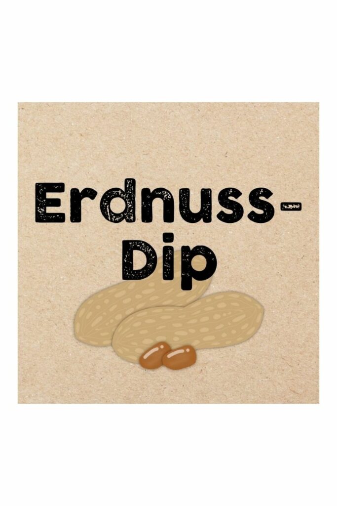 Erdnuss Dip Etikett