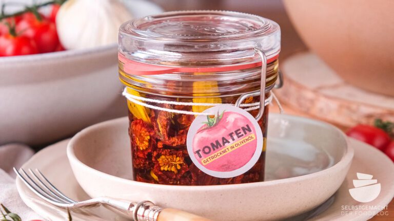 Eingelegte getrocknete Tomaten in Öl