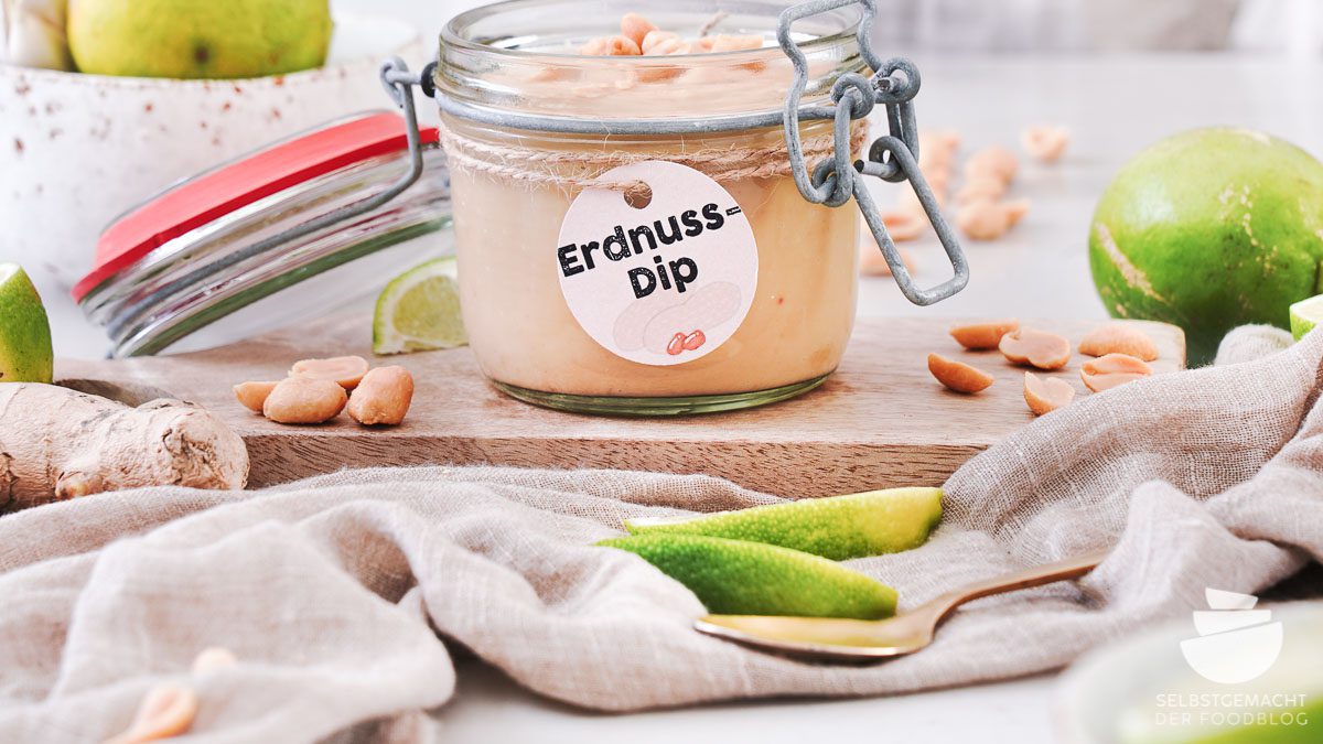 Erdnusssauce (Erdnuss-Dip) - Selbstgemacht - Der Foodblog