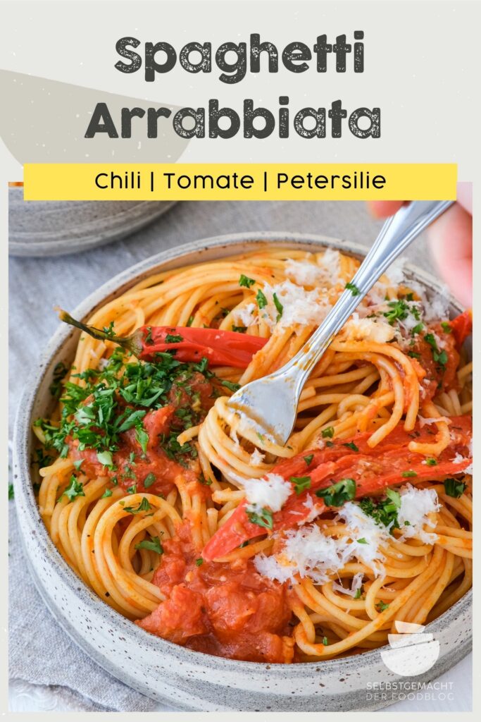 Spaghetti all' arrabbiata Pinterest Flyer