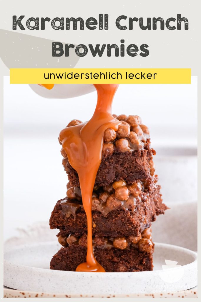 Karamell Crunch Brownies Pinterest Flyer