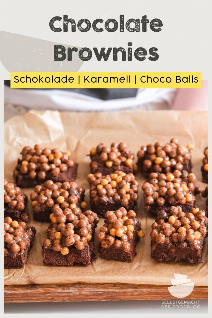 Karamell Crunch Brownies Pinterest Flyer