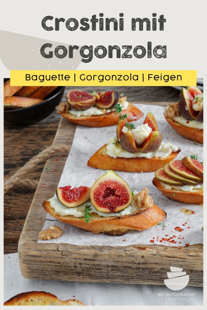 Herbstliche Crostini mit Gorgonzola und Feigen