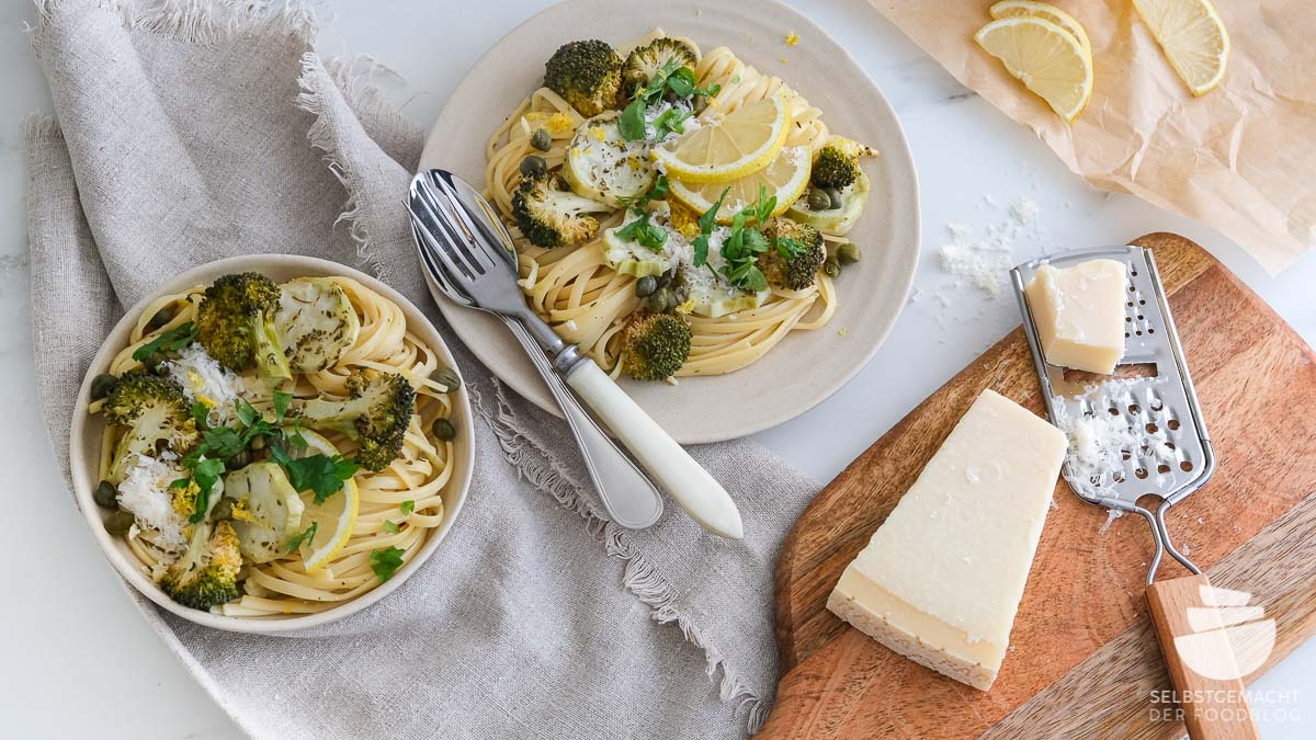 Pasta mit Brokkoli in Sahne-Zitronensauce