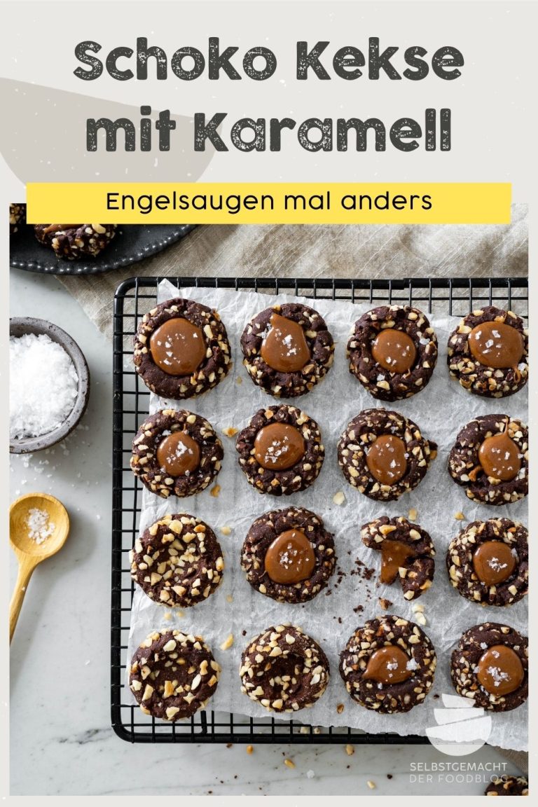 Schoko Kekse mit Karamell (Engelsaugen) - Selbstgemacht - Der Foodblog