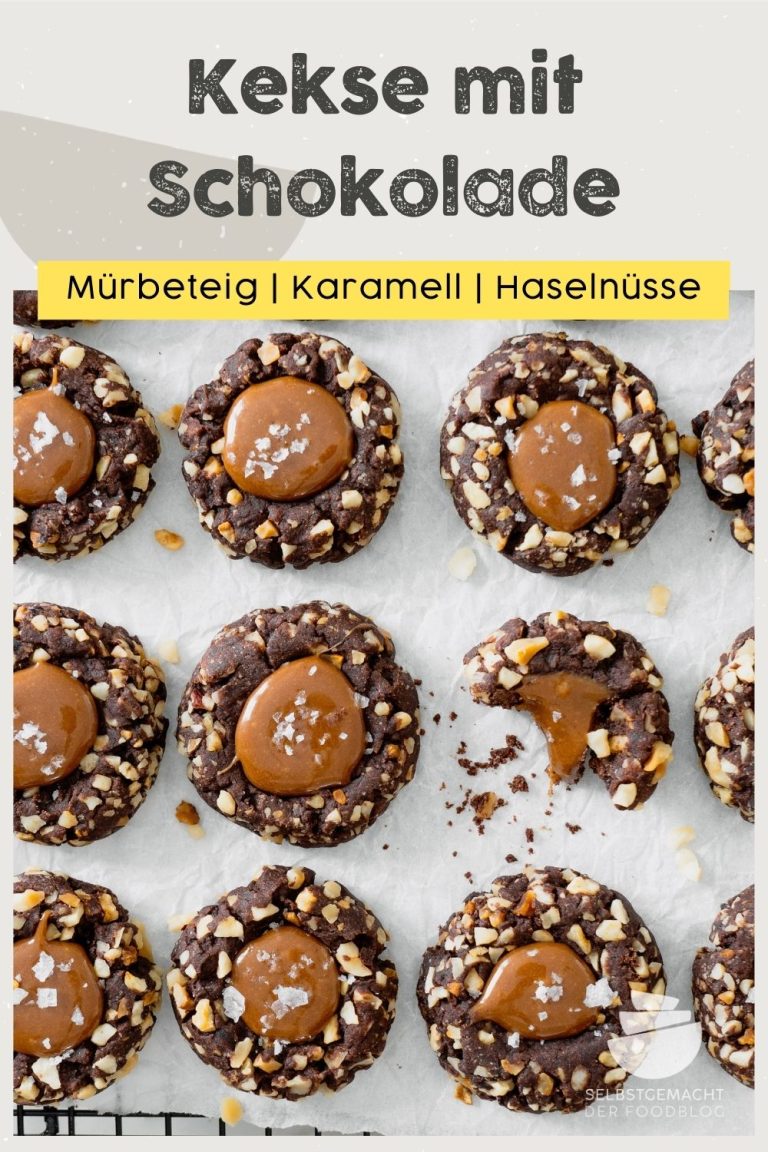 Schoko Kekse mit Karamell (Engelsaugen) - Selbstgemacht - Der Foodblog