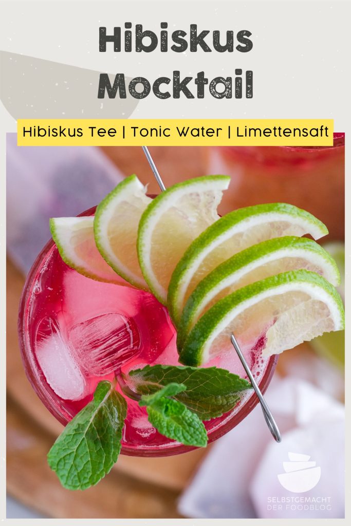 Alkoholfreier Cocktail mit Hibiskus