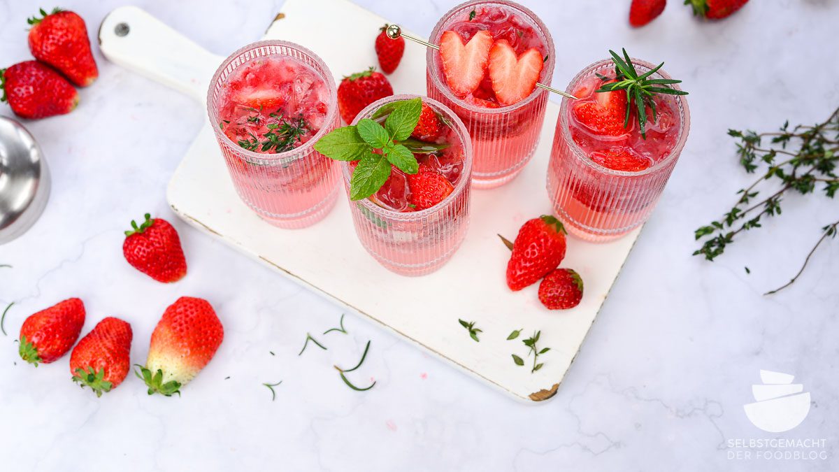 Erdbeer Sommer Cocktail