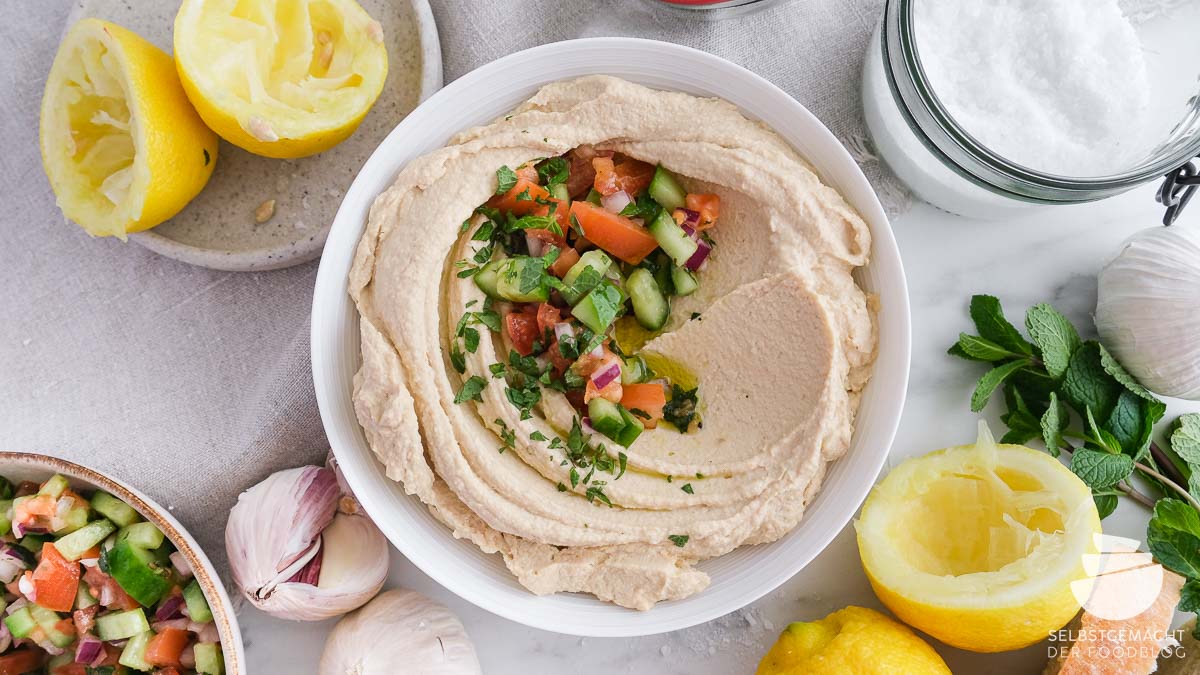 Hummus als Gemüse Dip